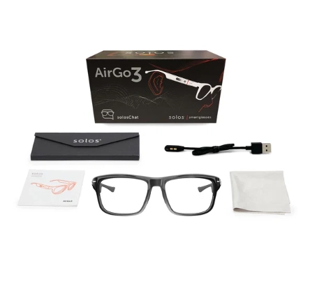 Умные очки solos AirGo™ 3 Argon X-1 ABL | Shiny Black | Blue Blocker